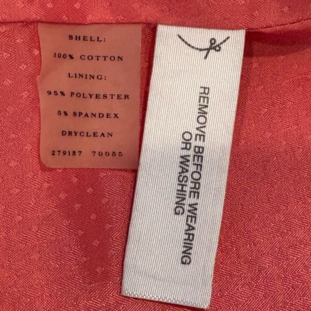 Ann Taylor Coral Blazer with Texture - Picture 6 of 10